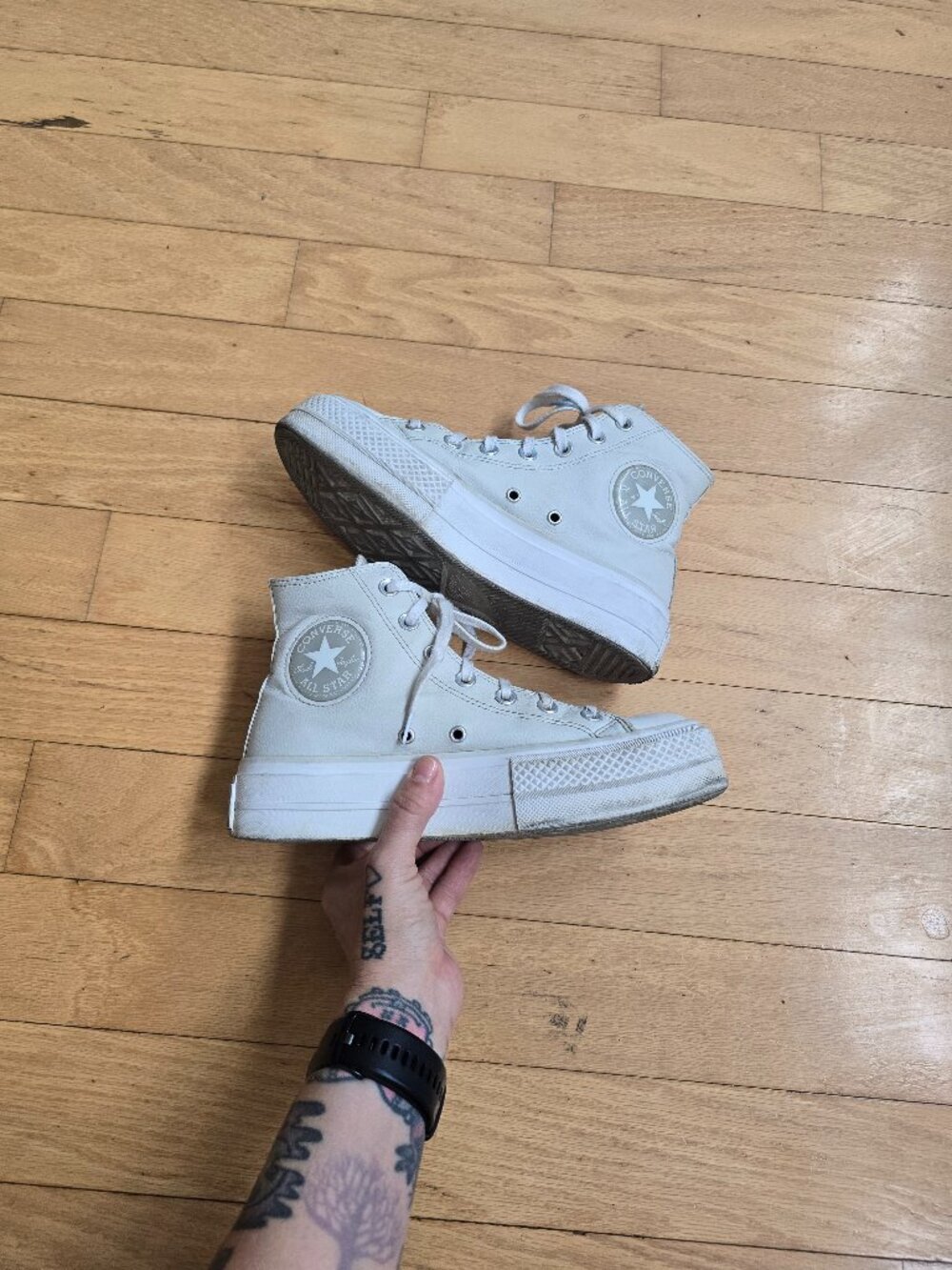 Converse | Chuck Taylor All Star Lift white hi-top sneakers | WMS 7